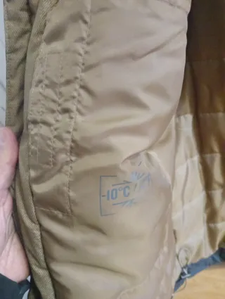 Cazadora Parka Negra y Marrón