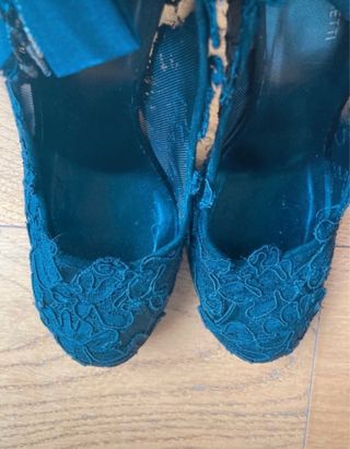 Alberta Ferretti Décolleté Pizzo Raso Nero/