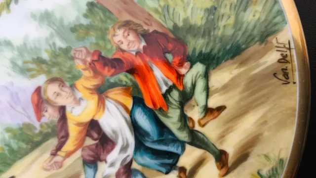 Pareja platos decorativos “Van Delft” – porcelana