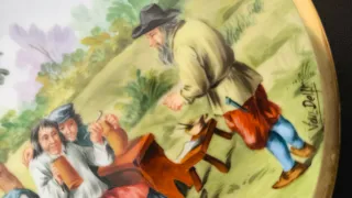 Pareja platos decorativos “Van Delft” – porcelana