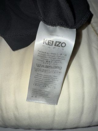 Camiseta Kenzo Negra Talla XXL