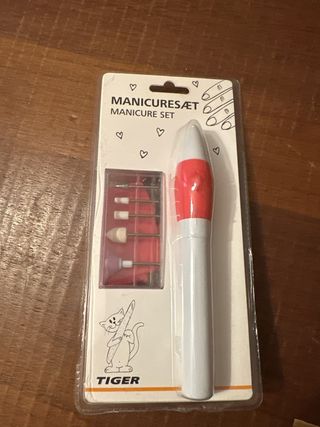 Set Manicure Tiger Rosso/Bianco