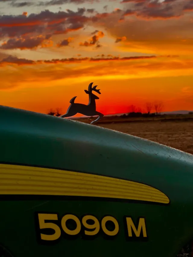 Pareja insignia tractor para capó