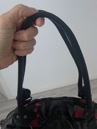 Bolso Desigual Negro y Rosa