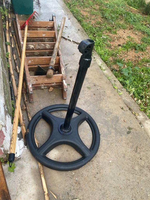 2 Sillas de Jardín Beige y Grisregalo suporte meta