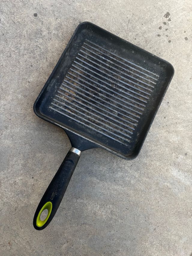 Sartén grill de acero