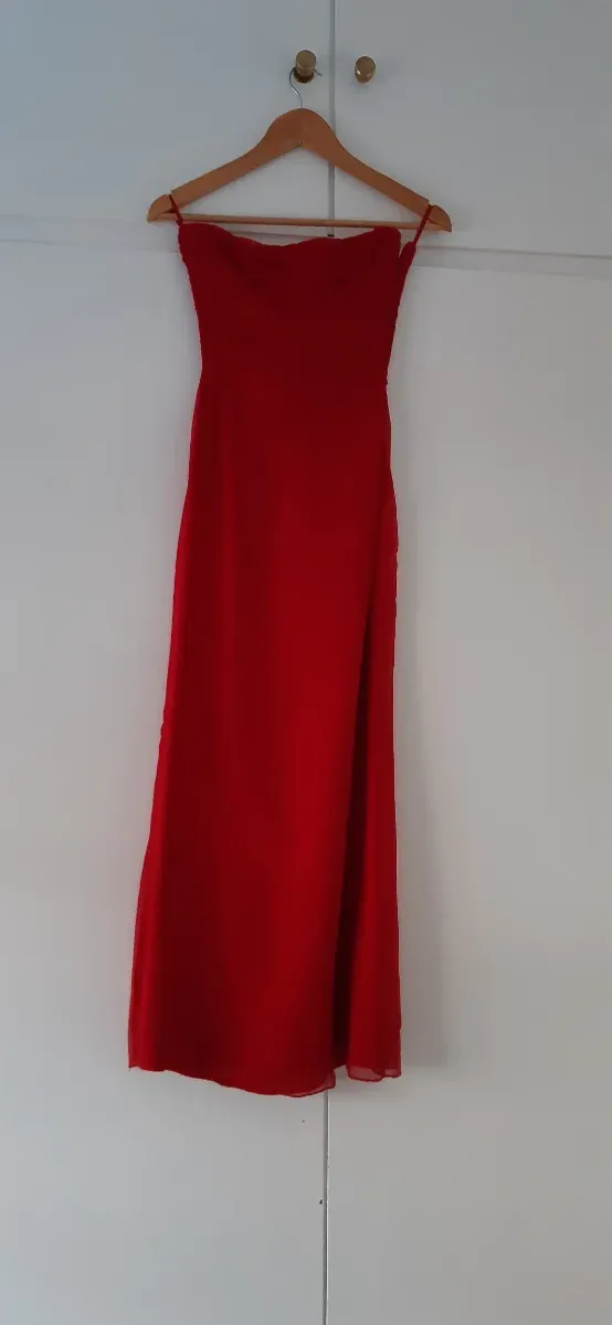 Vestido largo fiesta seda MaxDutty T36