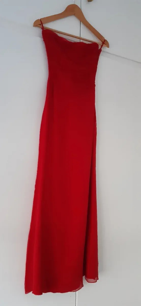 Vestido largo fiesta seda MaxDutty T36