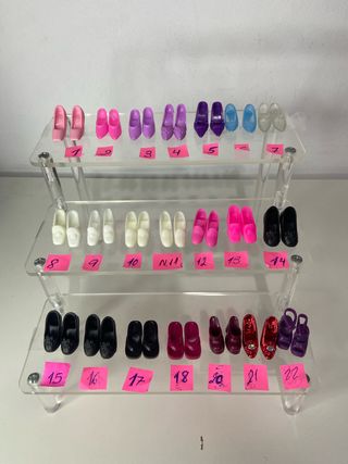 Set di scarpe per bambole Barbie anni 70/80/90