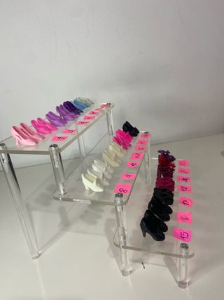 Set di scarpe per bambole Barbie anni 70/80/90
