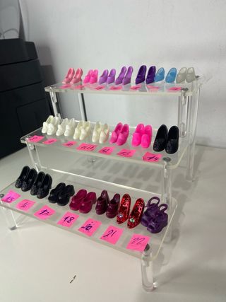Set di scarpe per bambole Barbie anni 70/80/90