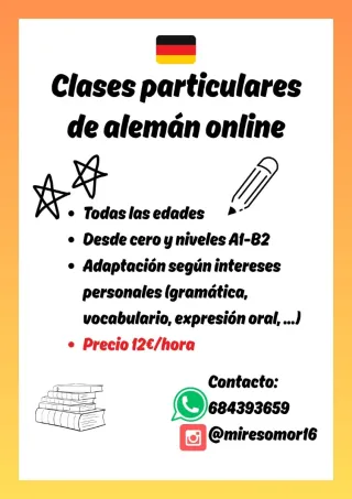 CLASES DE ALEMÁN ONLINE Y PRESENCIALES