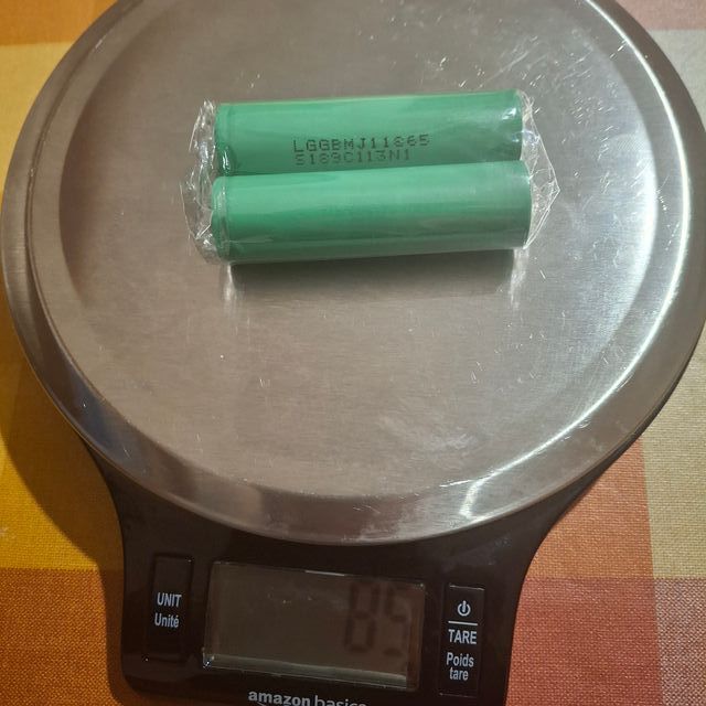 2 Batterie LG 18650 Li-ion