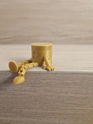 Pistón con piernas 3D