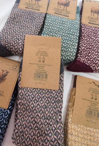 6 Pares Calcetines Lana Mujer Talla 35-40