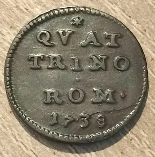 1 Quattrino 1738 Moneta Antica