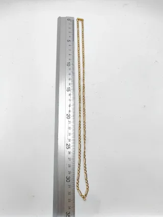 Cadena oro 18kt estilo cartier de 65cm de largo