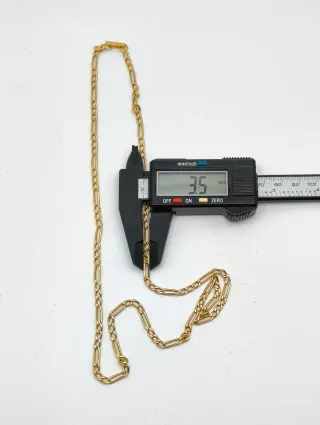 Cadena oro 18kt estilo cartier de 65cm de largo