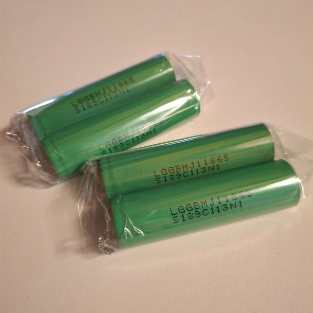 4 Batterie LG 18650 Li-ion