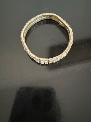 Bracciale con strass argento