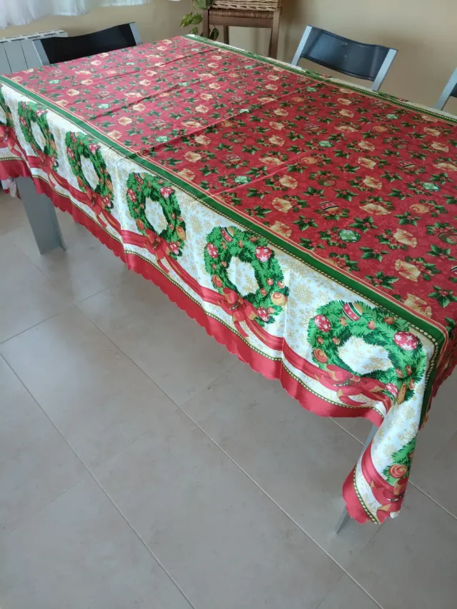 Mantel Navideño Grande Tela