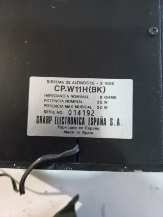 Altavoces Sharp Negros