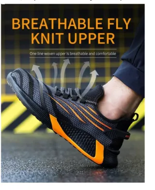 Zapatillas seguridad punta acero gris/naranja