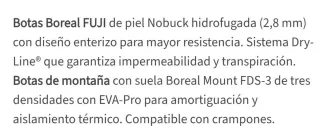 Botas Boreal Fuji Marrones número 44