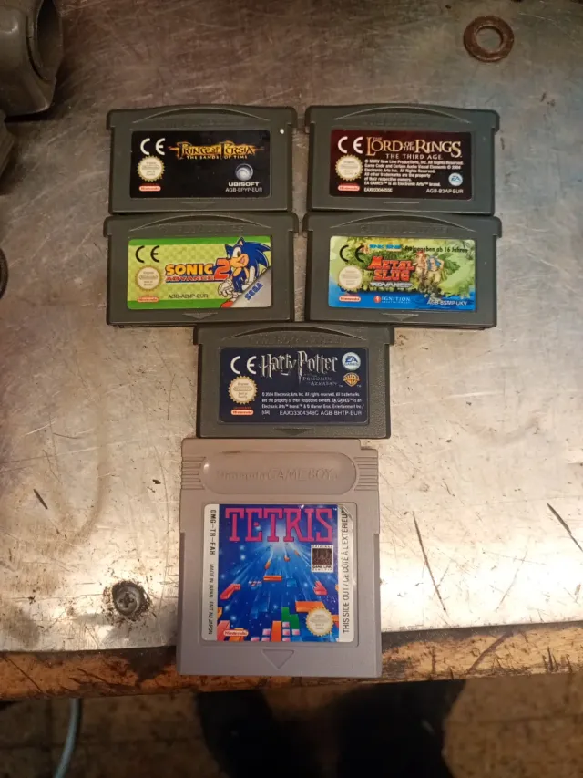 Lote 5 Juegos Game Boy Advance + 1 Game Boy
