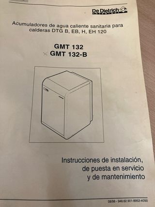Acumulador De Dietrich GMT 132