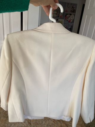 Chaqueta de vestir elegante beige