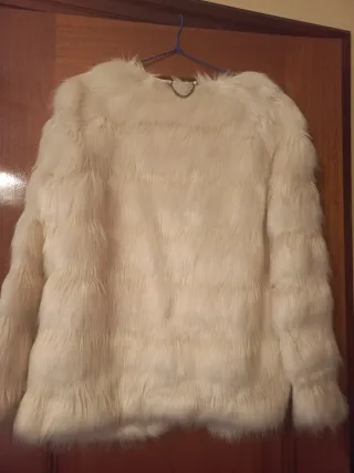 Chaquetón blanco talla M