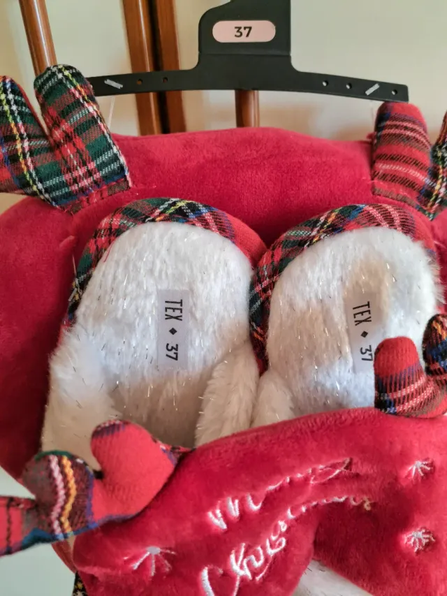 Set natalizio Tex pantofole e maschera