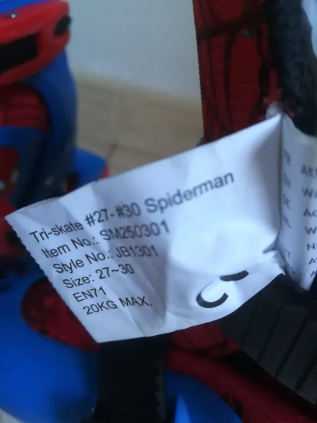 Patines infantiles Spiderman