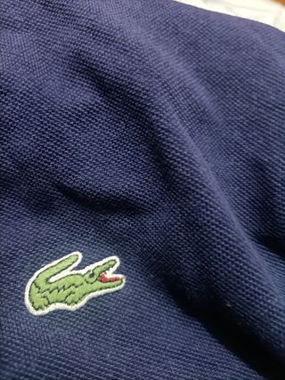 Polo Lacoste Manga Larga Azul XXL