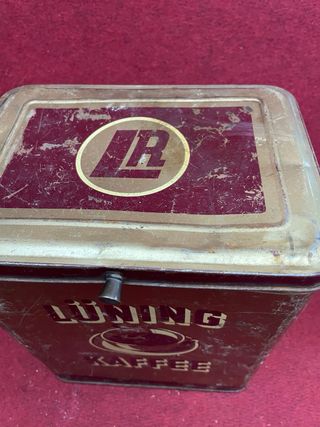 Antigua lata grande Lüning Kaffee