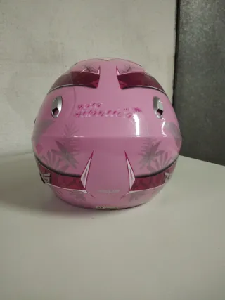 Casco de moto rosa Zeus
