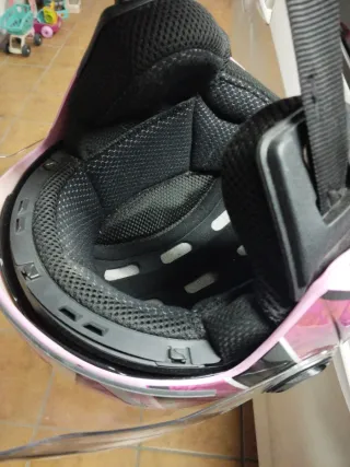 Casco de moto rosa Zeus