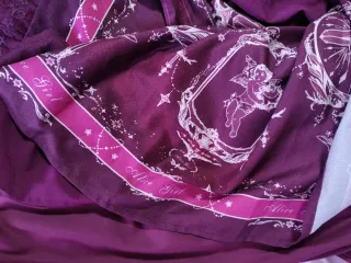 Vestido casual Lolita Alice Girl granate nuevo