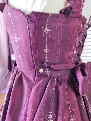 Vestido casual Lolita Alice Girl granate nuevo