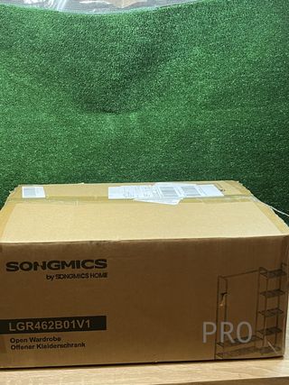 Appendiabiti Nero con Scaffali SONGMICS