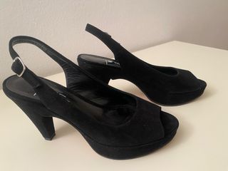 Scarpe donna eleganti nere tacco 39