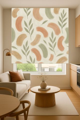 Estor Enrollable Diseño Brush & Leaves