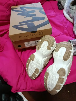 Zapatillas POLINESIA Beige Talla 36