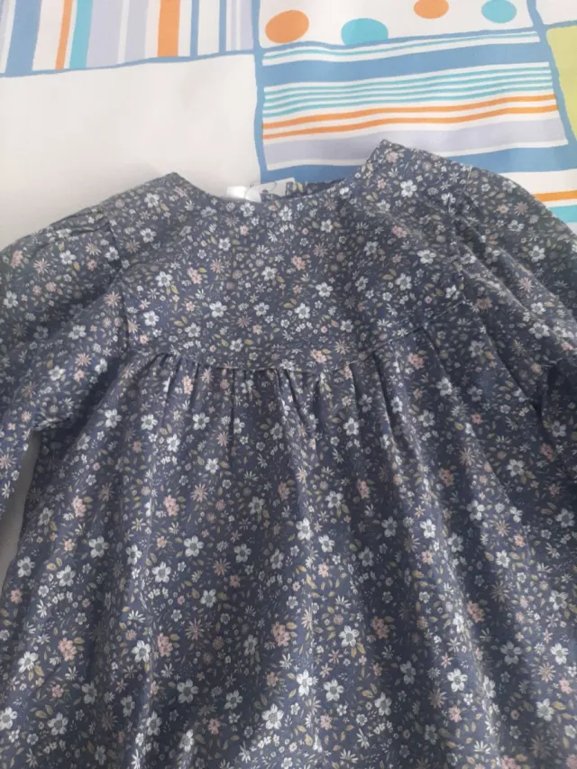 Vestido Mango floral manga larga