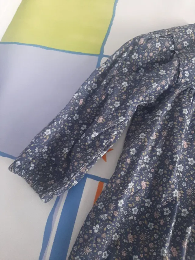 Vestido Mango floral manga larga