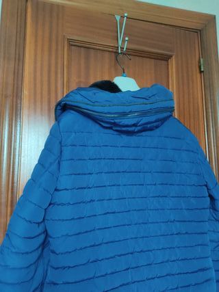 Chaquetón azul mujer