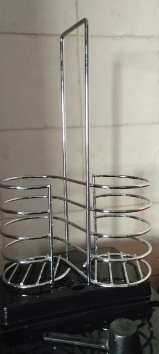 Botellero Metálico Plateado