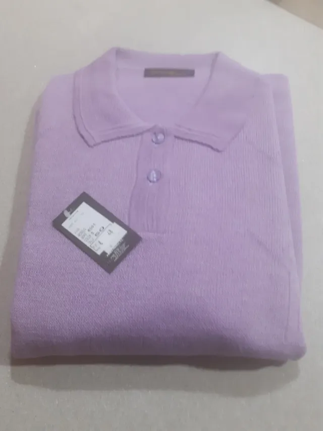 2 Jerseys punto cuello polo y redondo mujer talla