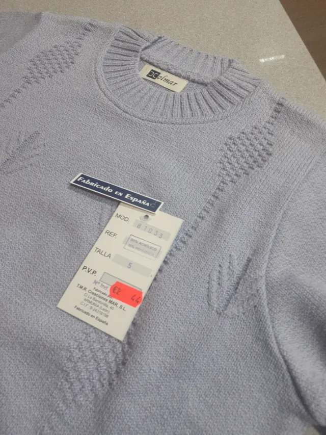 2 Jerseys punto cuello polo y redondo mujer talla